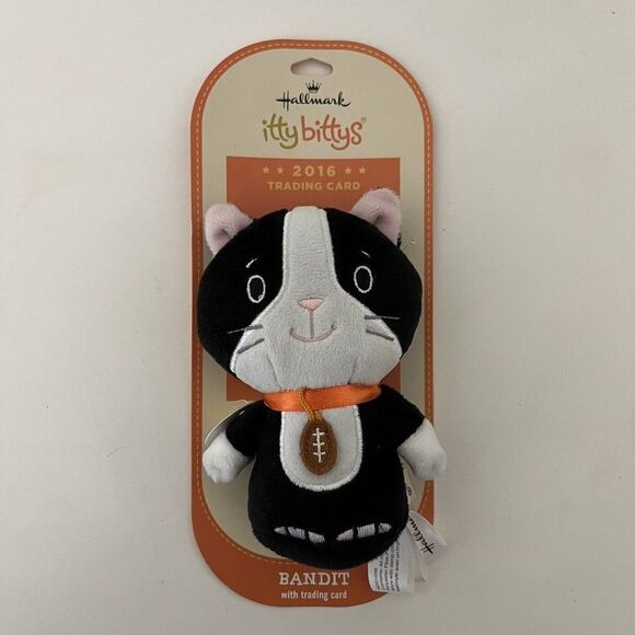 Hallmark Itty Bittys Kitten Bowl 2016 Bandit Cat Plush Trading Card NEW - Picture 2 of 7